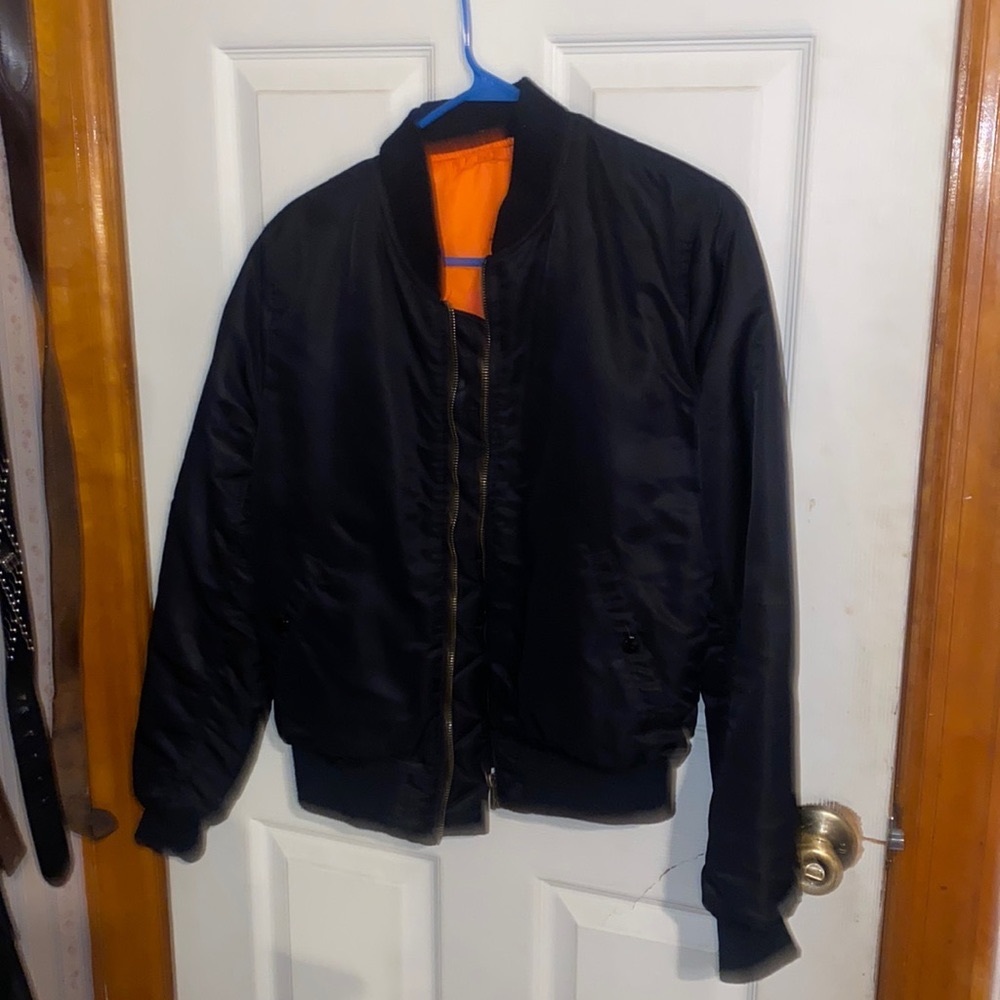 Mens ESNTLS reversible bomber jacket